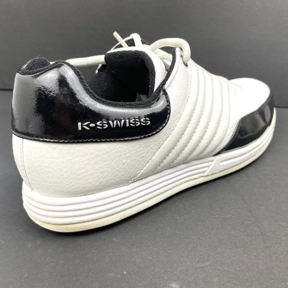 K‑SWISS Men’s Court White & Black Sneakers Skate Shoes Size US 11.5 / EUR 45 - Picture 5 of 13